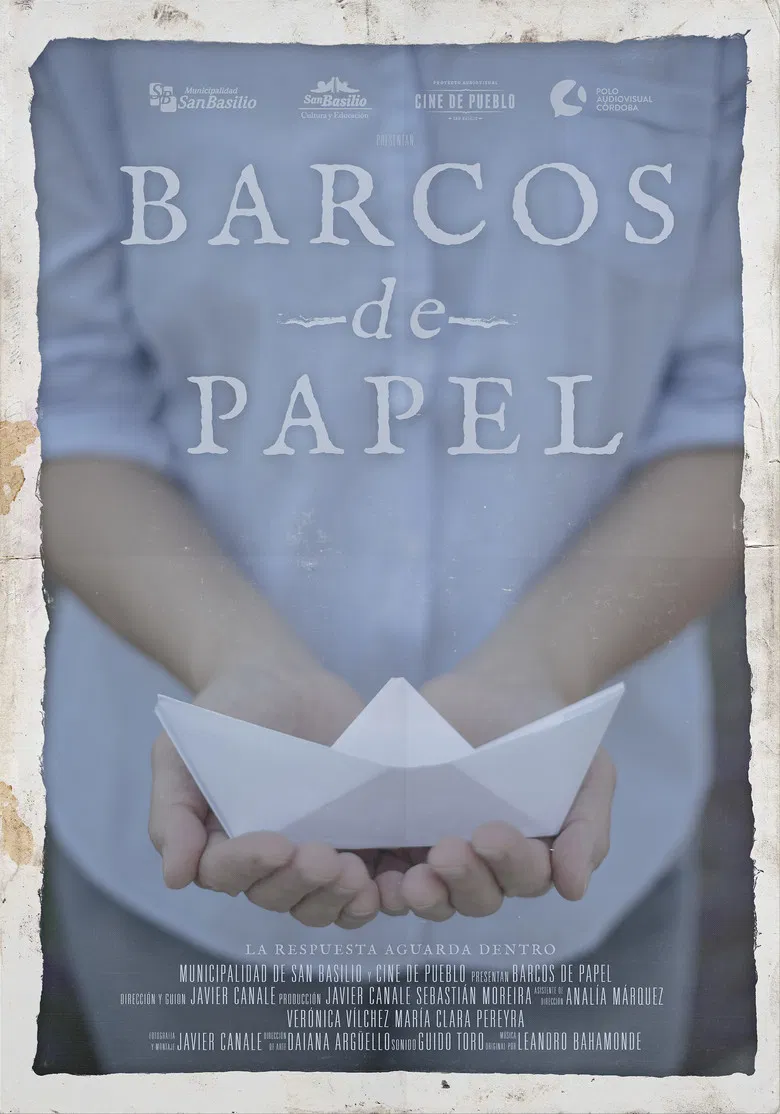 Barcos de Papel poster background