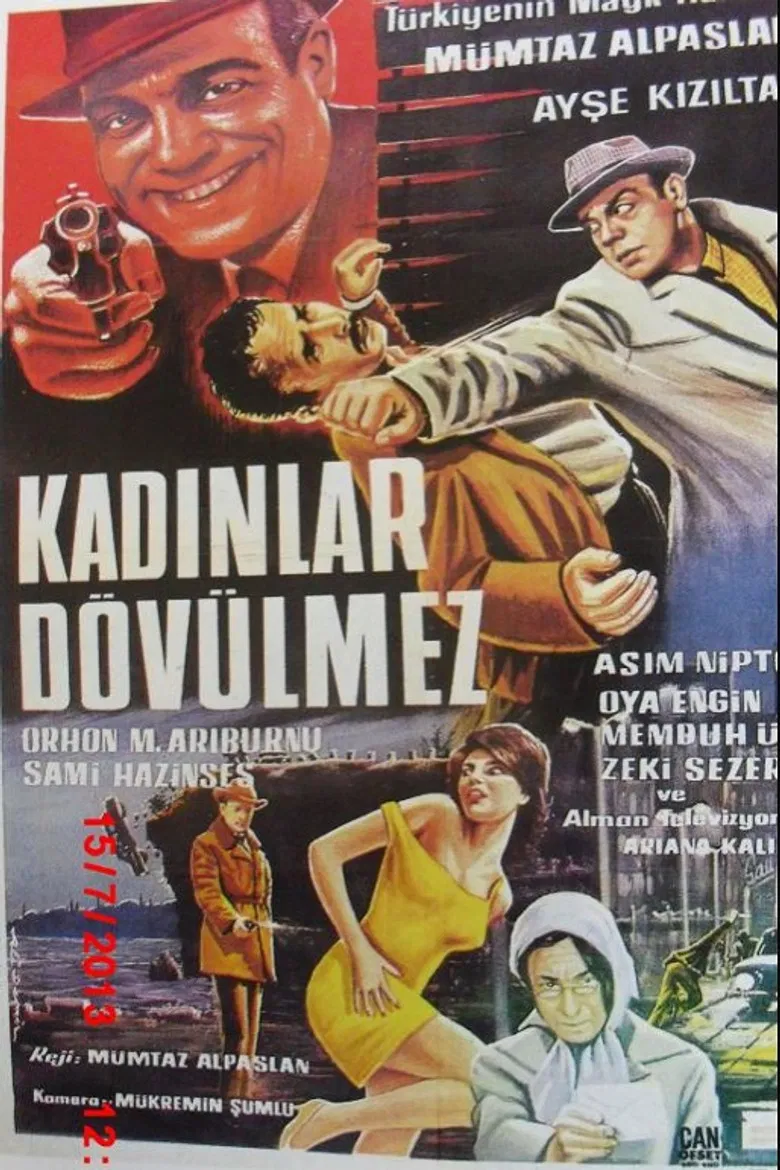 Kadınlar Dövülmez poster background