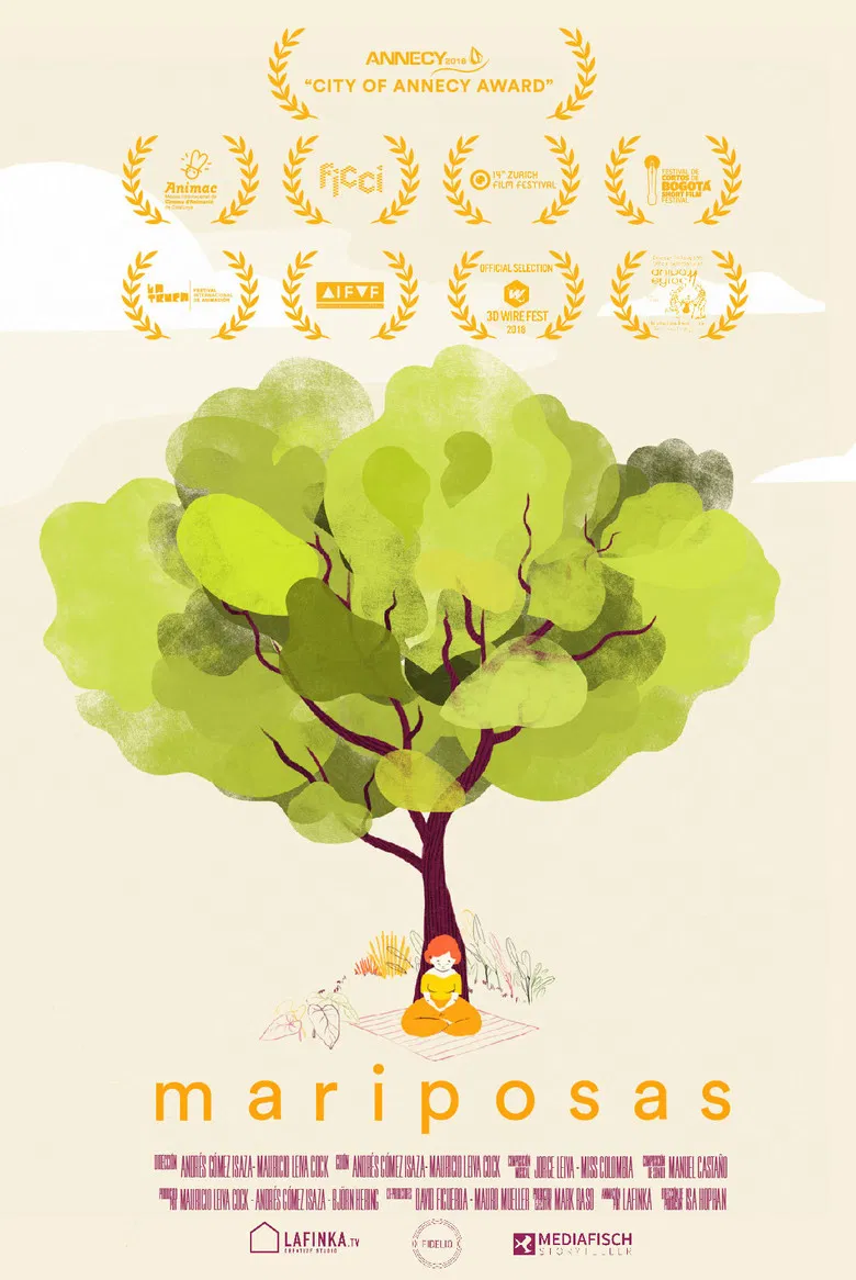 Mariposas poster background