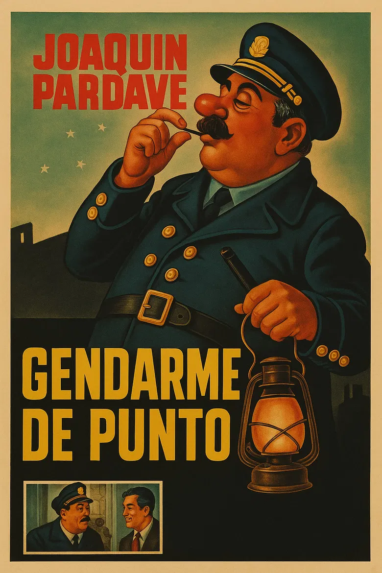 Gendarme de punto poster background