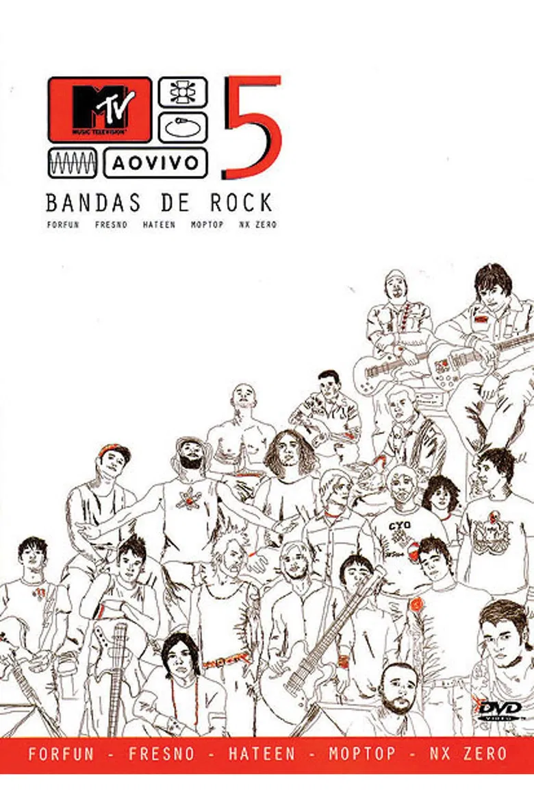 MTV Ao Vivo: 5 Bandas De Rock poster background