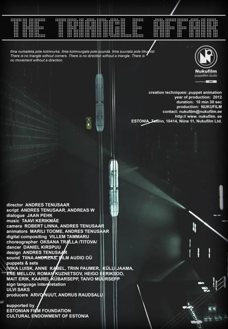 The Triangle Affair poster background