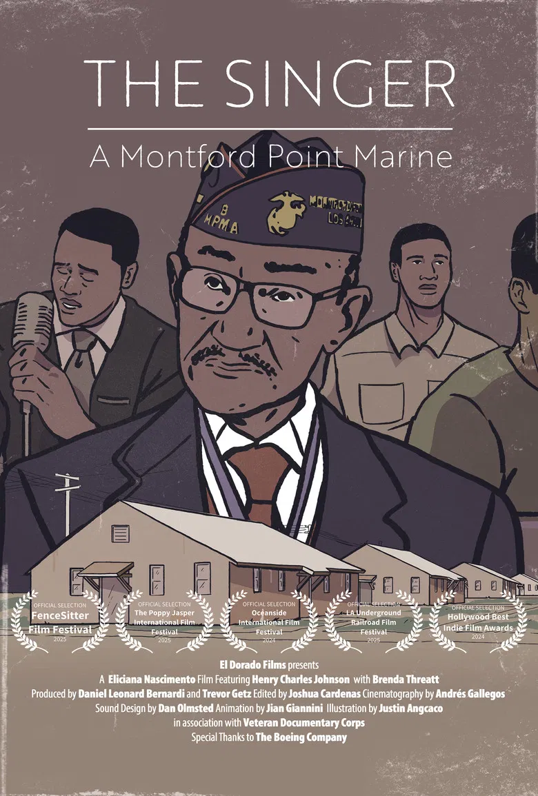 The Singer: A Montford Point Marine poster background