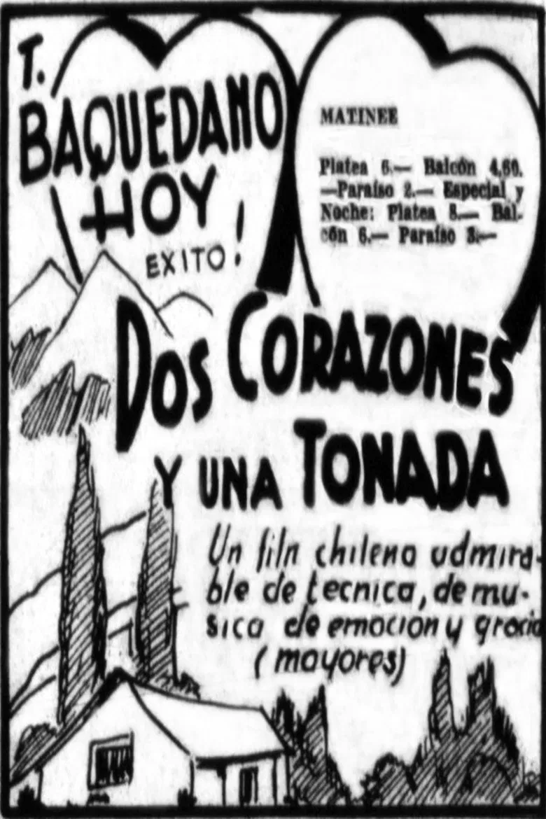Dos corazones y una tonada poster background