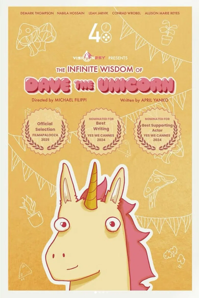 The Infinite Wisdom of Dave the Unicorn poster background