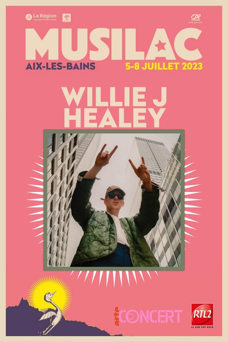 Willie J Healey - Musilac 2023 poster background