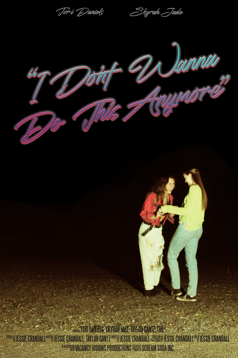 "I Don't Wanna Do This Anymore" poster background