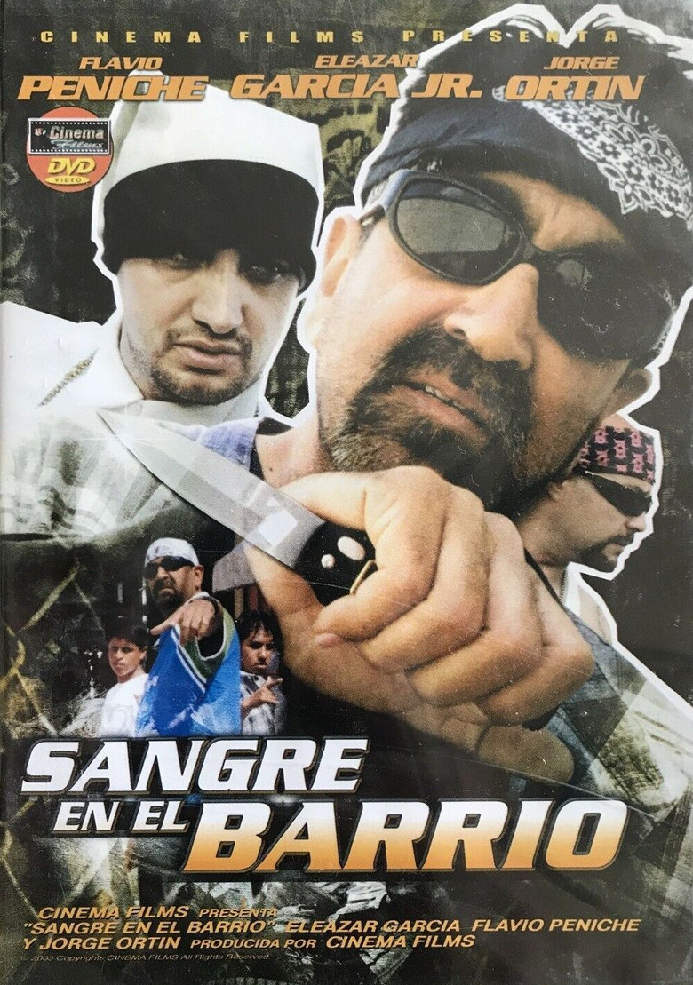 Sangre en el barrio poster background