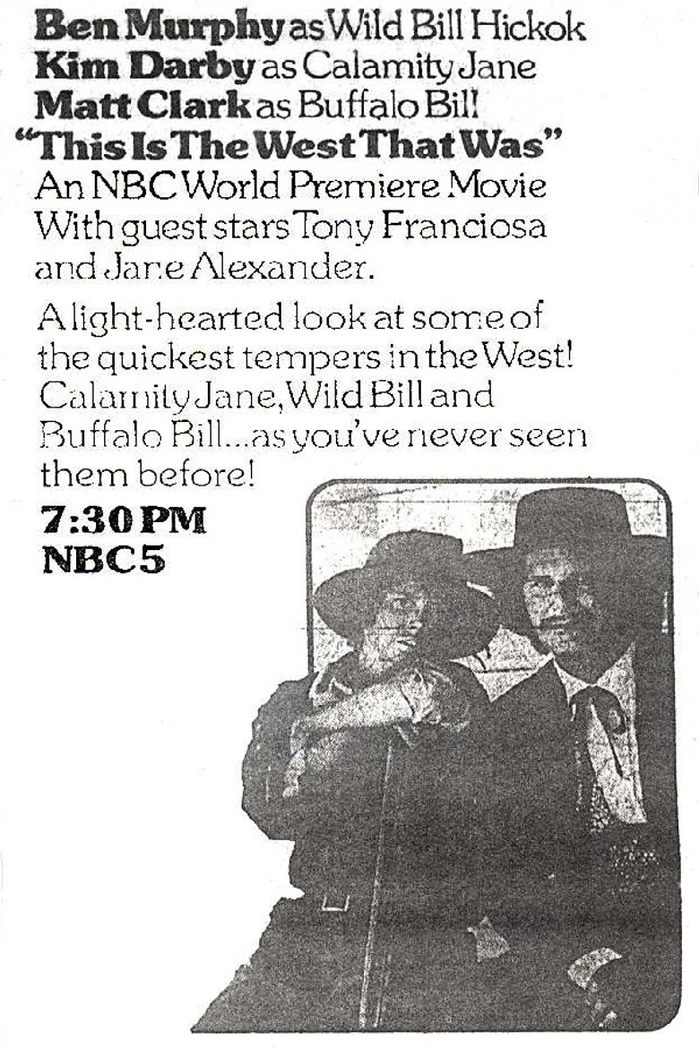 This Is the West That Was poster background