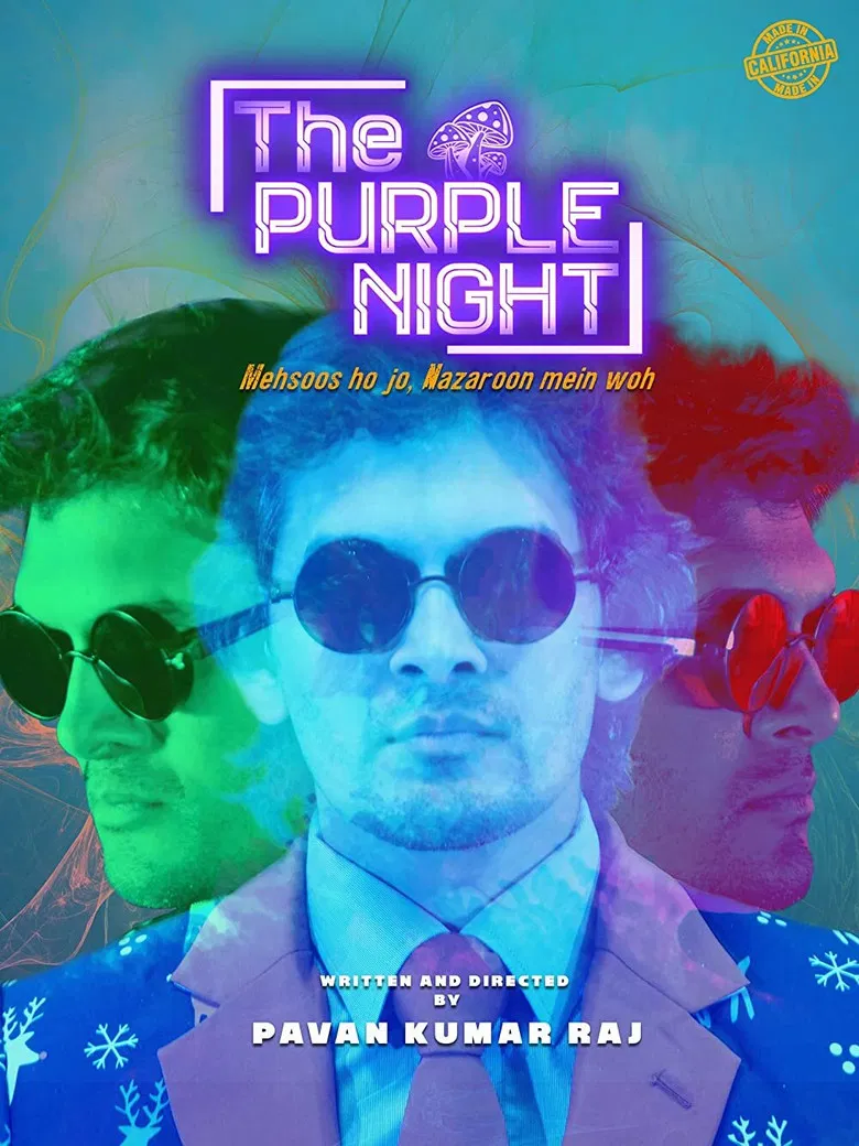 The Purple Night poster background