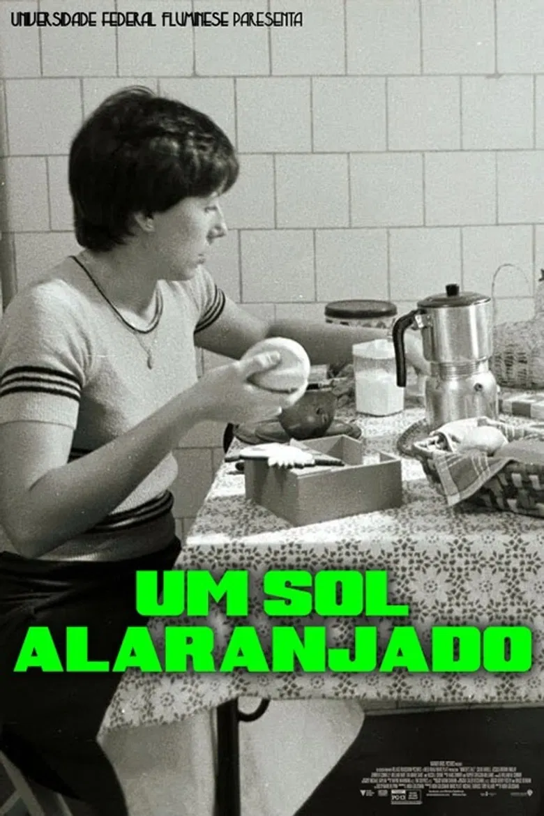 Um Sol Alaranjado poster background