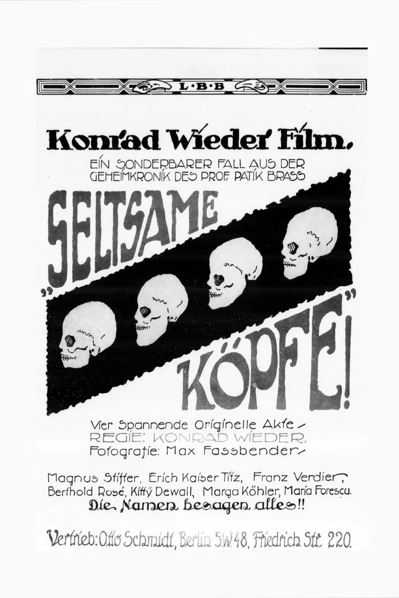 Seltsame Köpfe poster background
