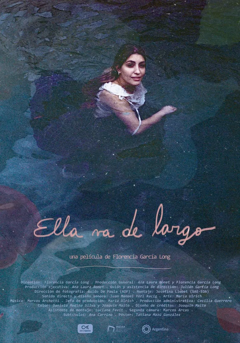 Ella va de largo poster background