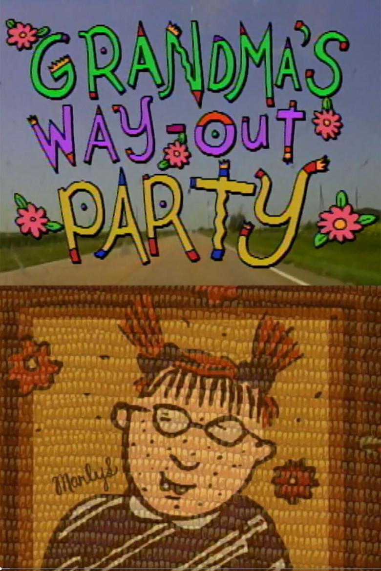 Grandma's Way Out Party poster background