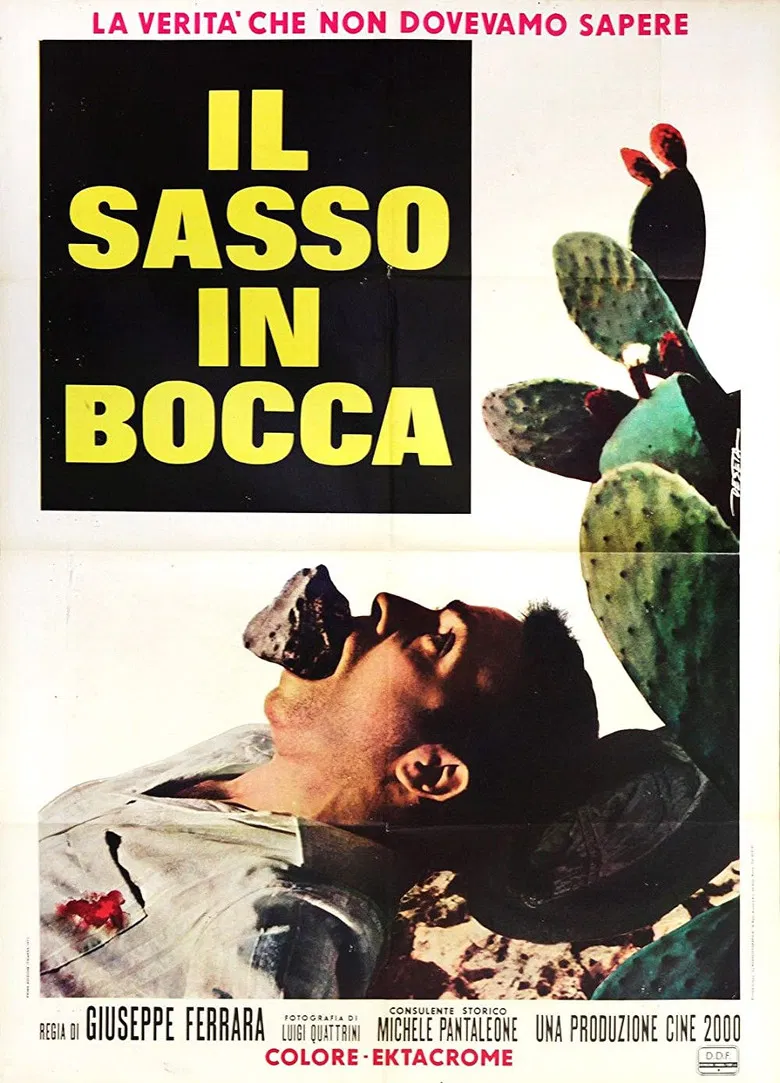 Il sasso in bocca poster background