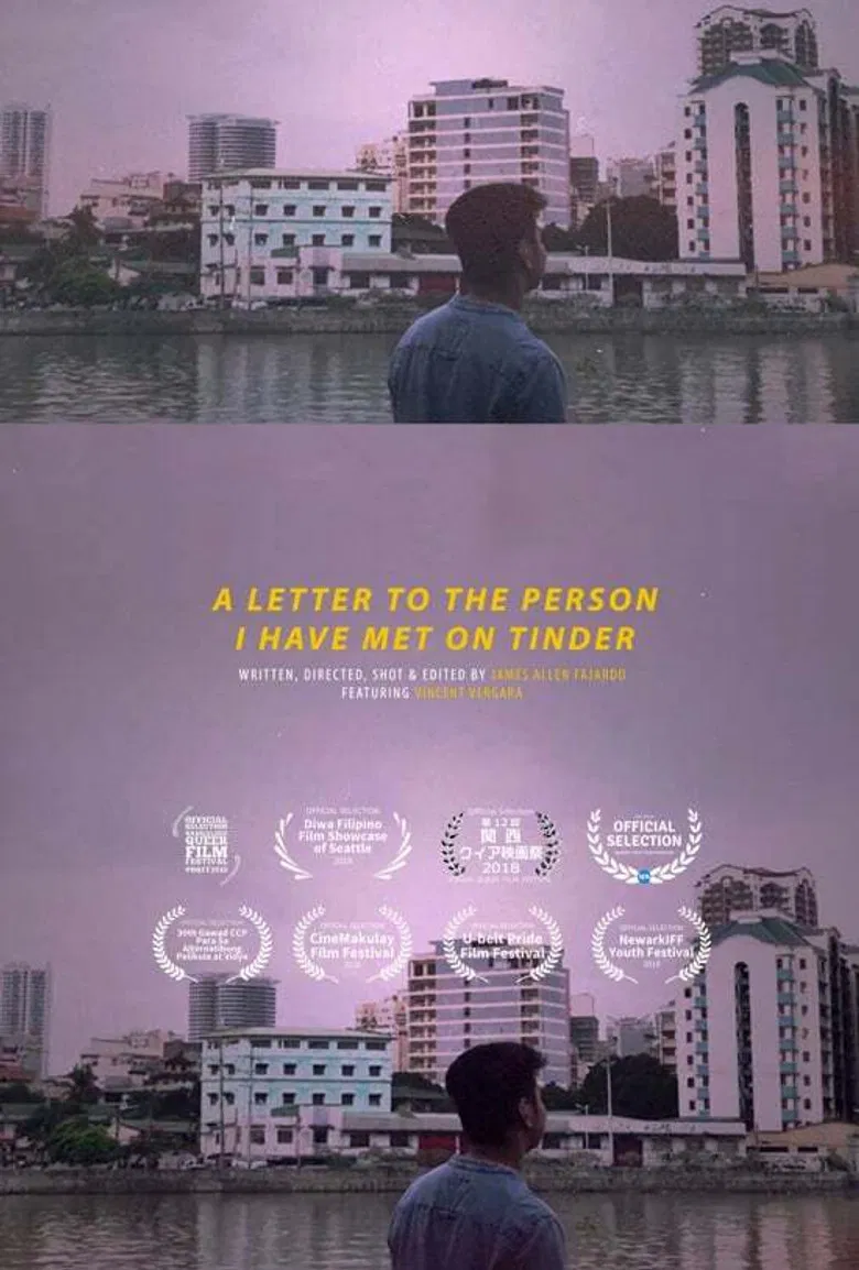 A Letter to the Person I Have Met on Tinder poster background