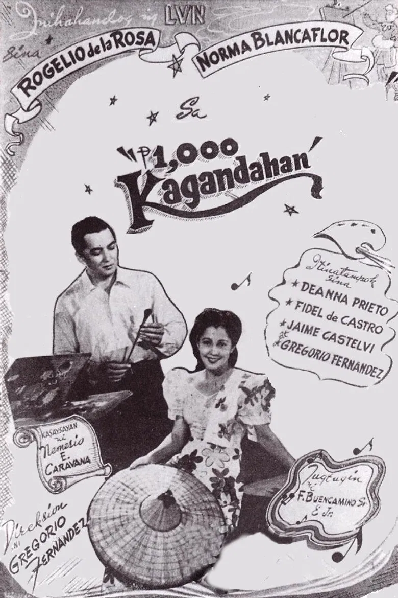 ₱1,000 Beauty poster background