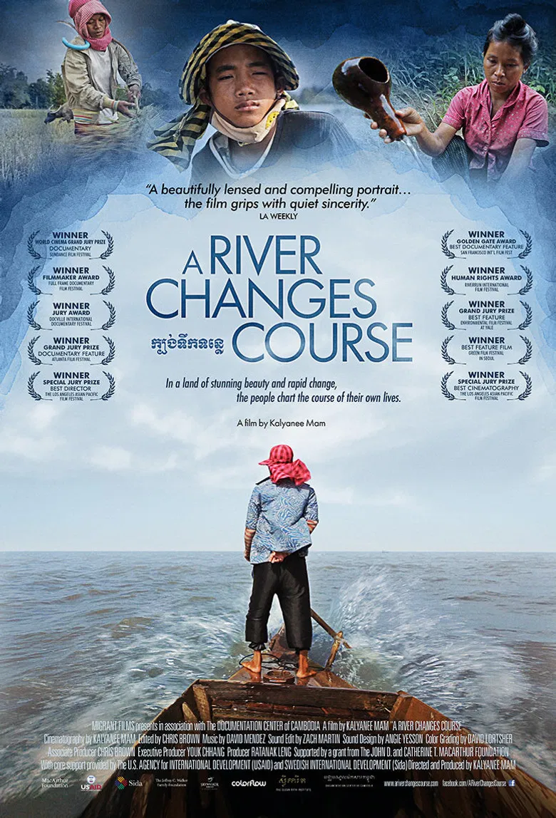 A River Changes Course poster background
