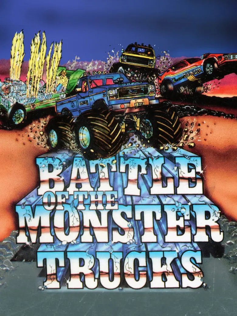 Battle of the Monster Trucks poster background