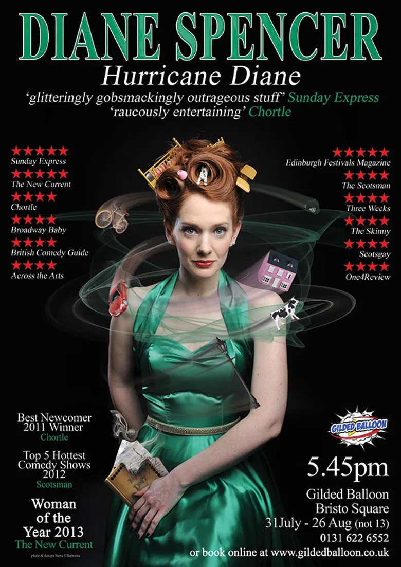 Diane Spencer  - Hurricane Diane poster background