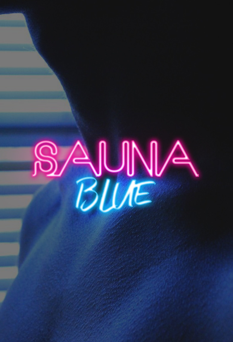 Sauna Blue poster background