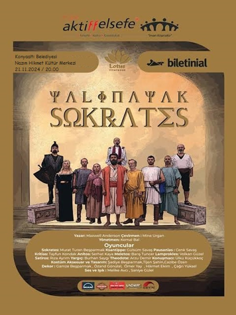 Yalınayak Sokrates poster background