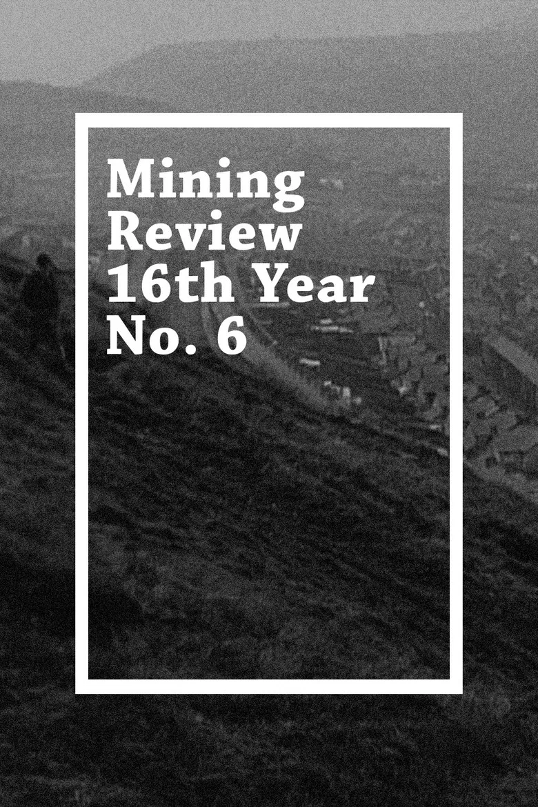 Mining Review 16th Year No. 6 poster background