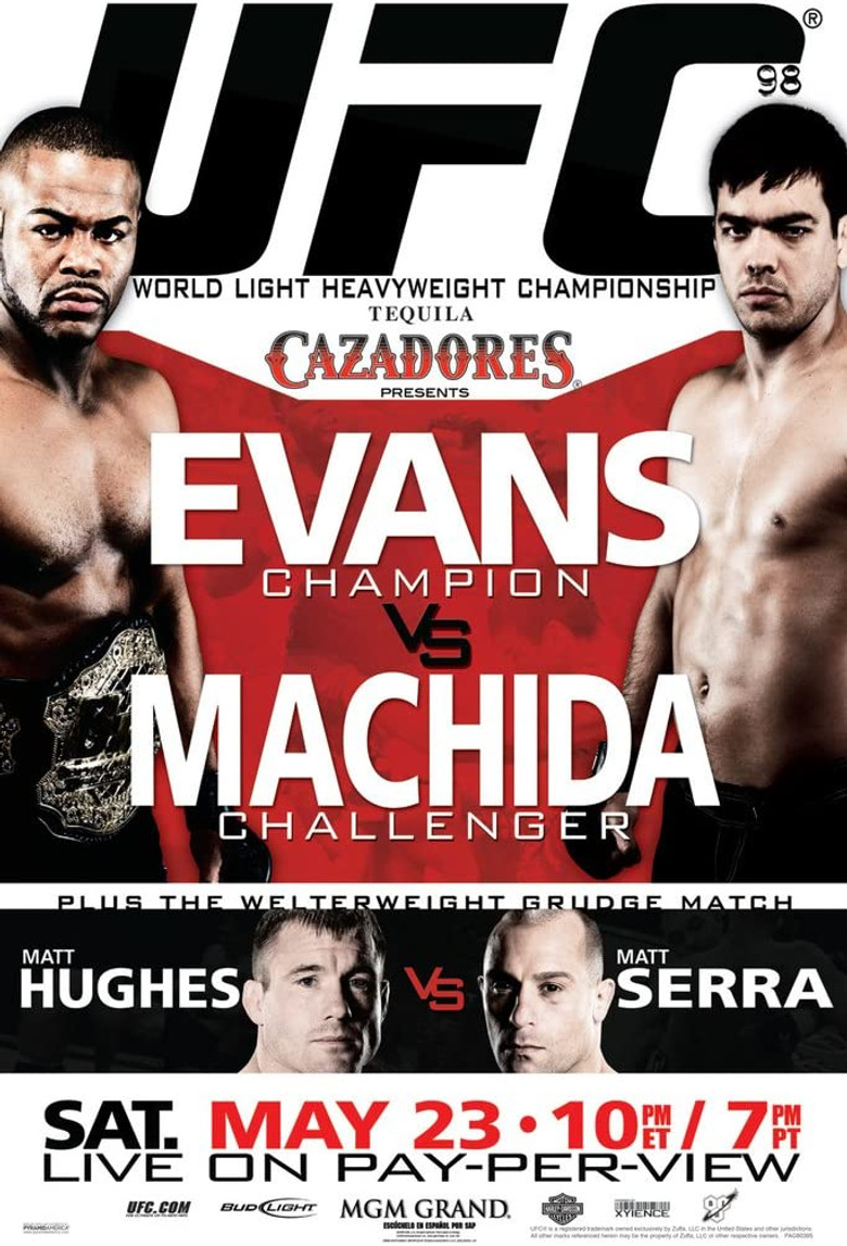 UFC 98: Evans vs. Machida poster background