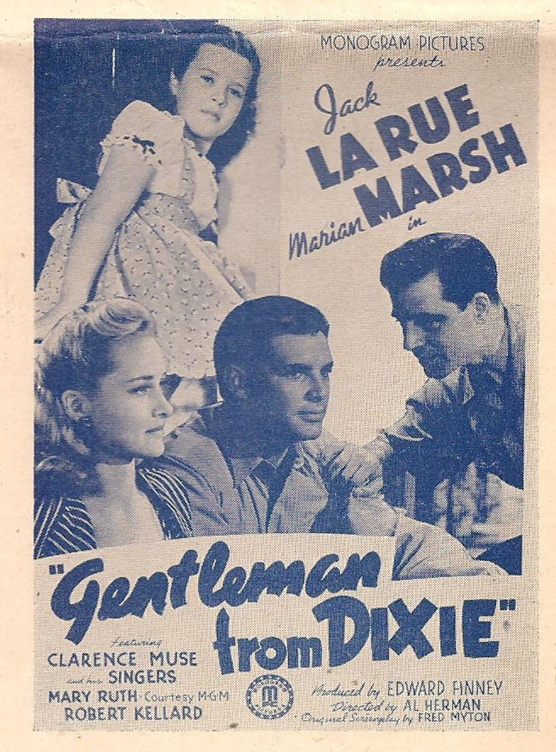 Gentleman from Dixie poster background