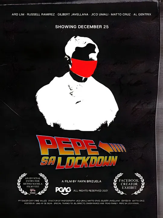 Pepe in Lockdown poster background