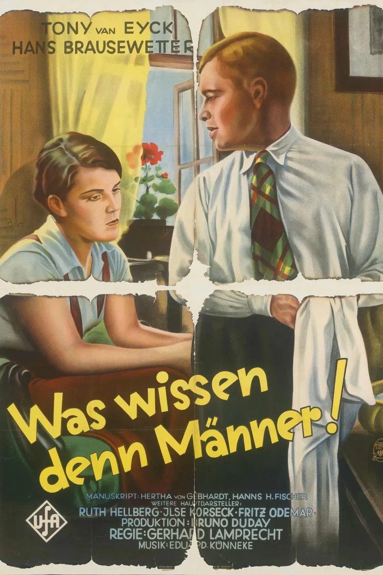 Was wissen denn Männer poster background