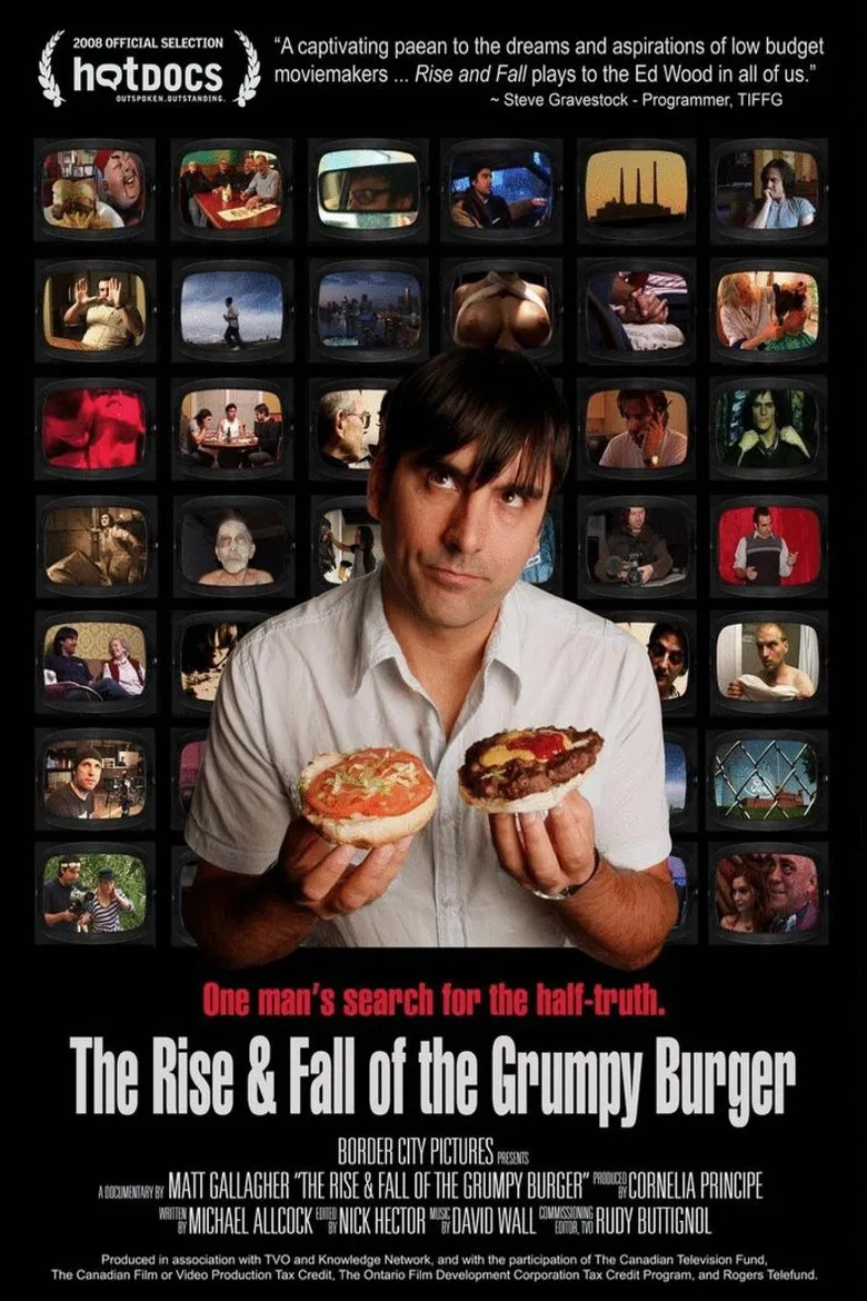 The Rise and Fall of the Grumpy Burger poster background