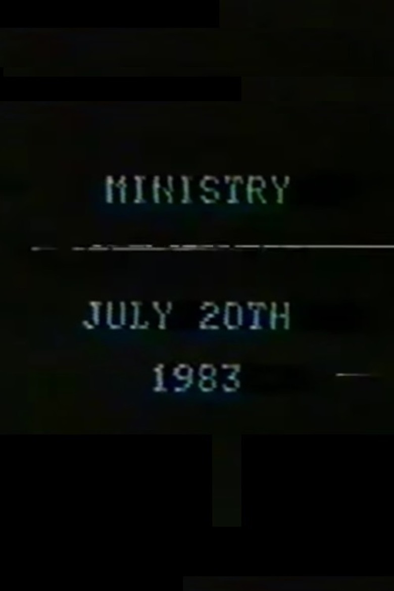 Ministry July 20th, 1983 poster background