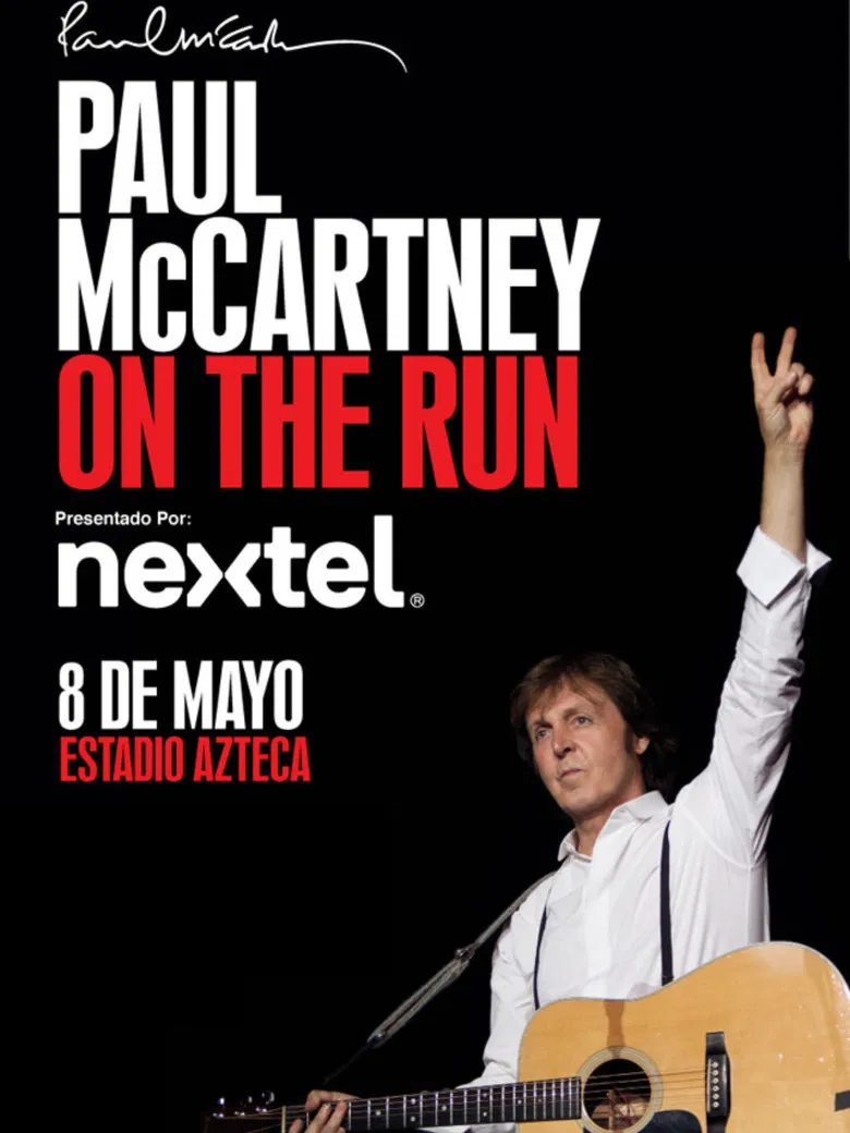 Paul McCartney On the Run Tour - Estadio Azteca poster background