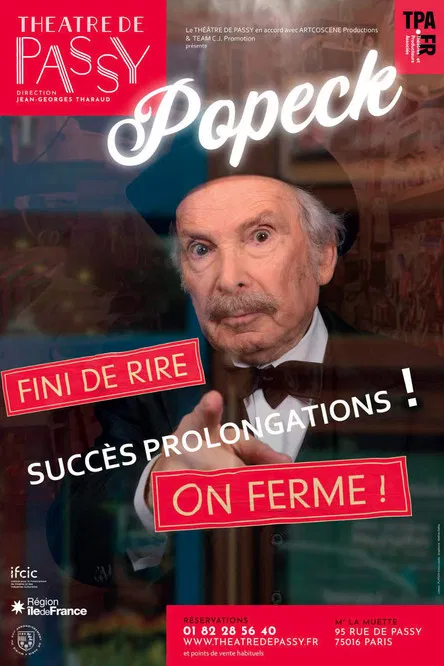 Popeck: fini de rire, on ferme! poster background