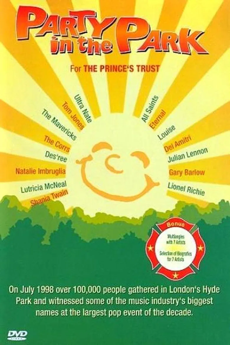 Party in the Park poster background