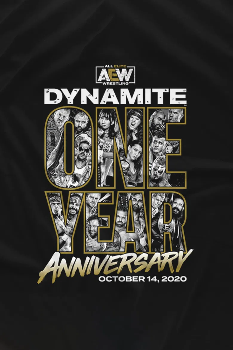 AEW Dynamite Anniversary Show poster background