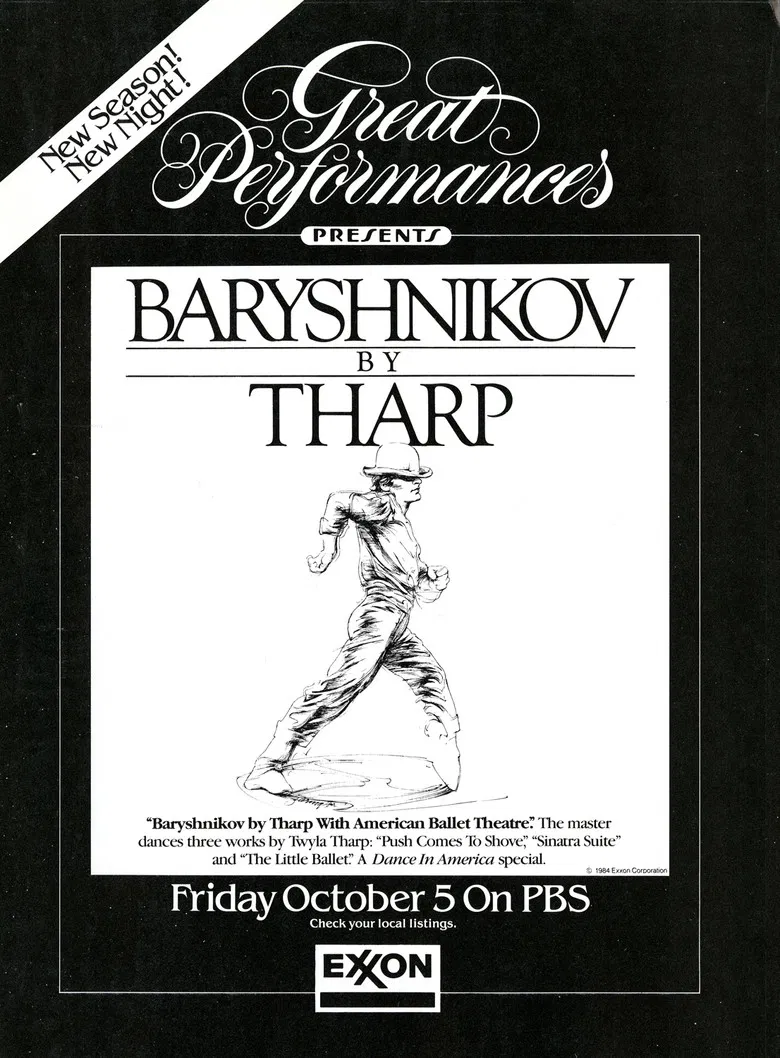 Baryshnikov by Tharp with American Ballet Theatre poster background