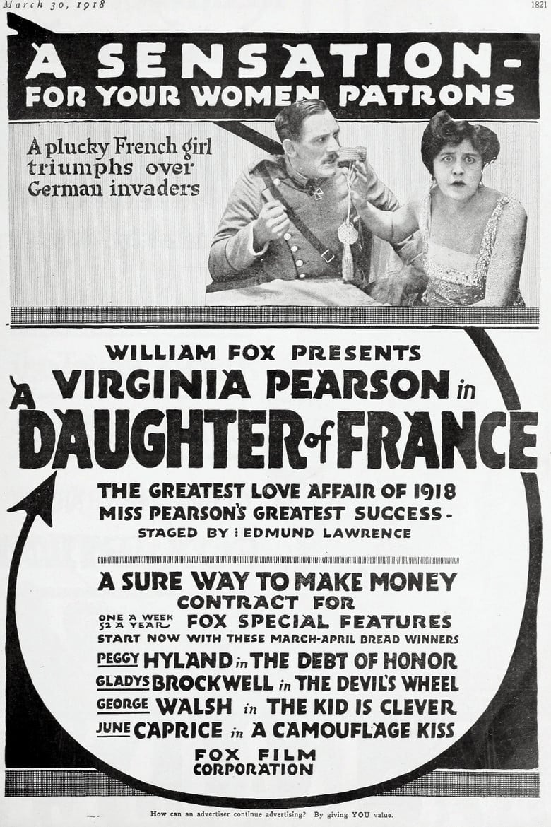 A Daughter of France poster background