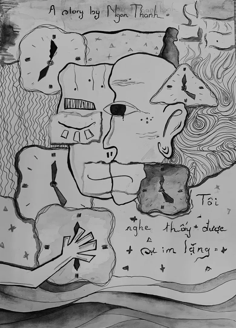 I HEAR THE SILENCE poster background