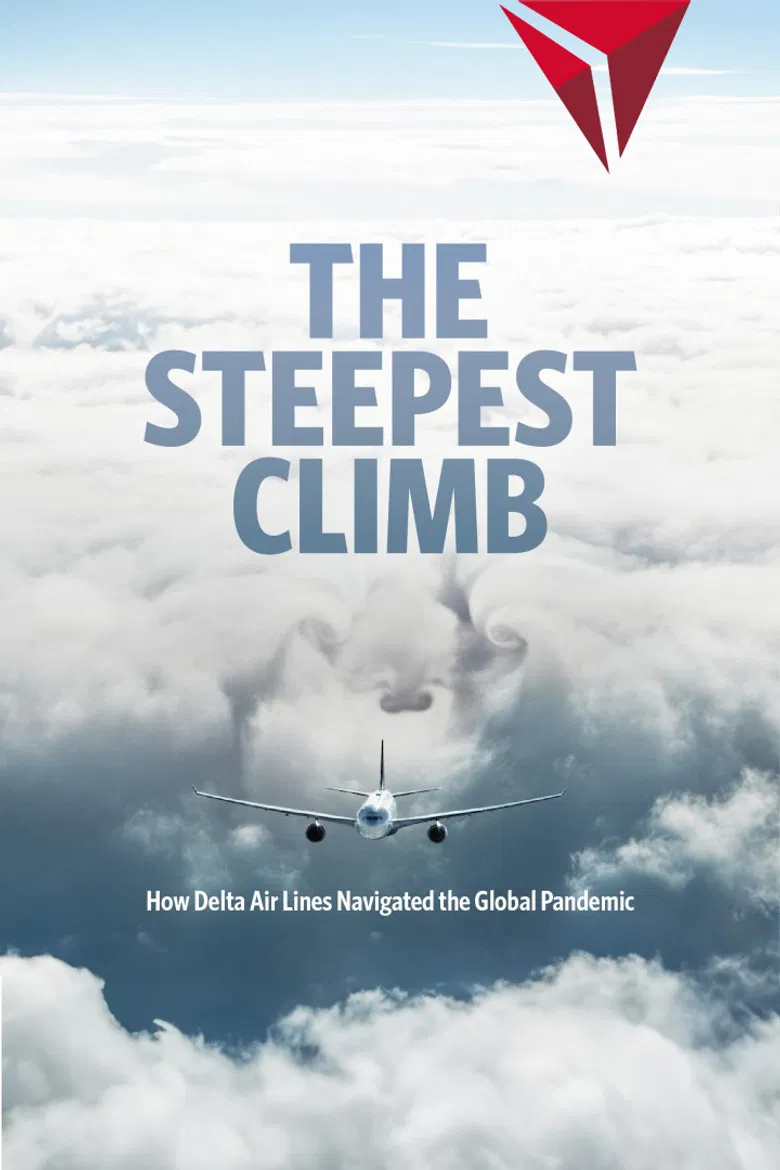 The Steepest Climb: How Delta Air Lines Navigated the Global Pandemic poster background