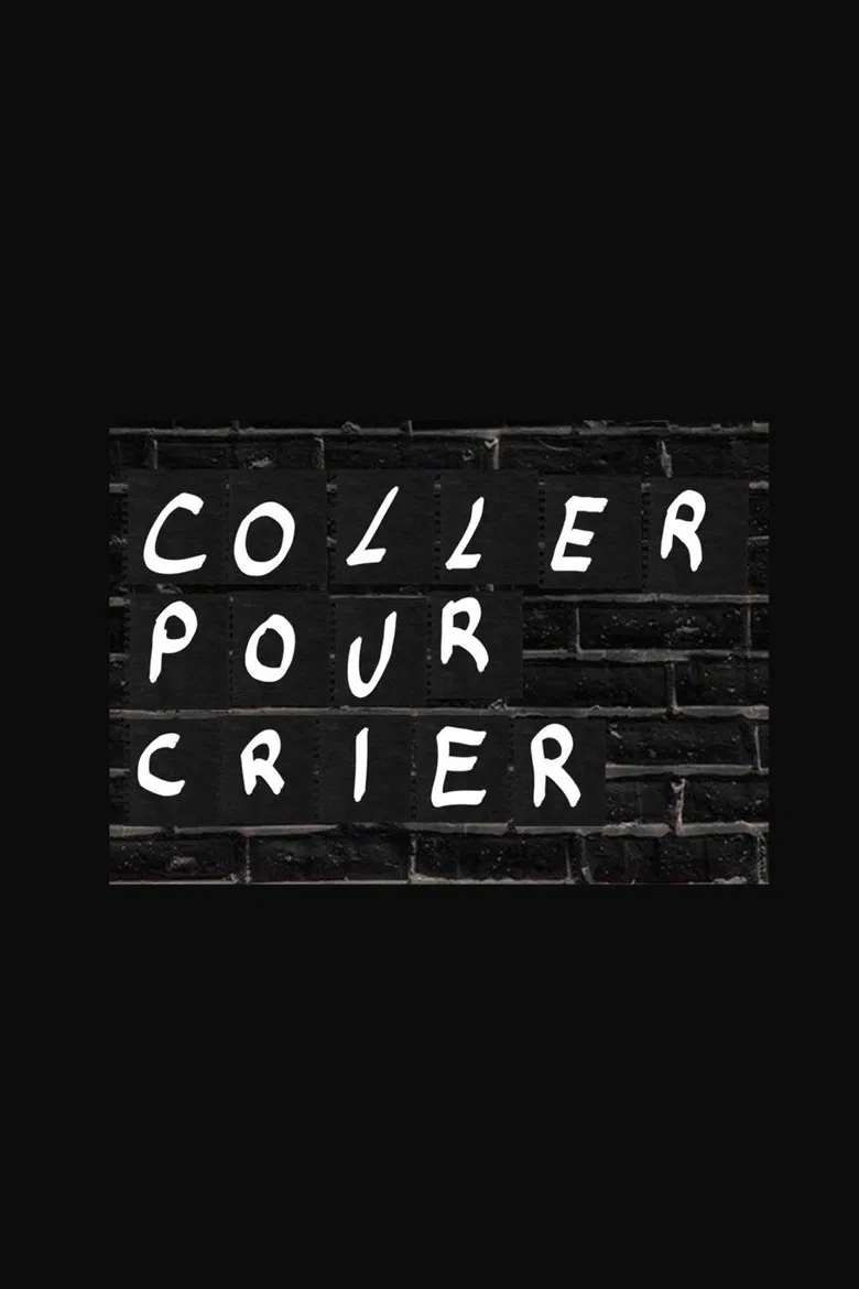 Coller pour crier poster background