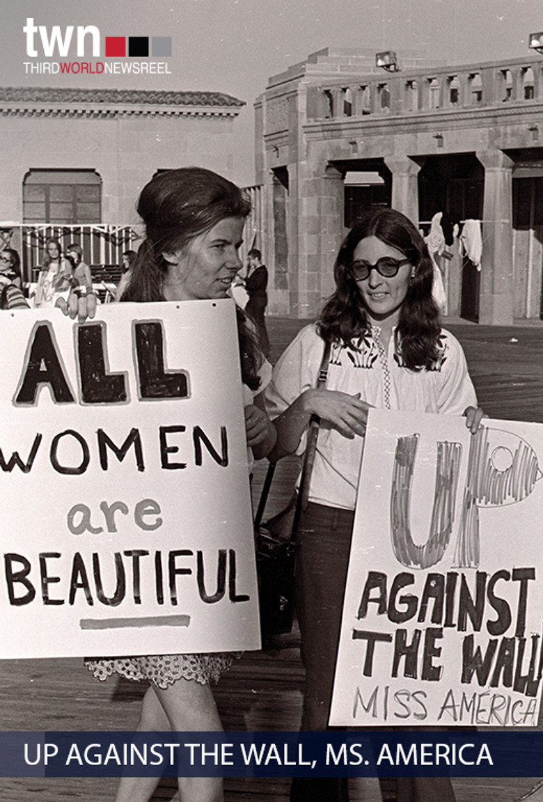 Up Against the Wall, Ms. America (Newsreel #22) poster background