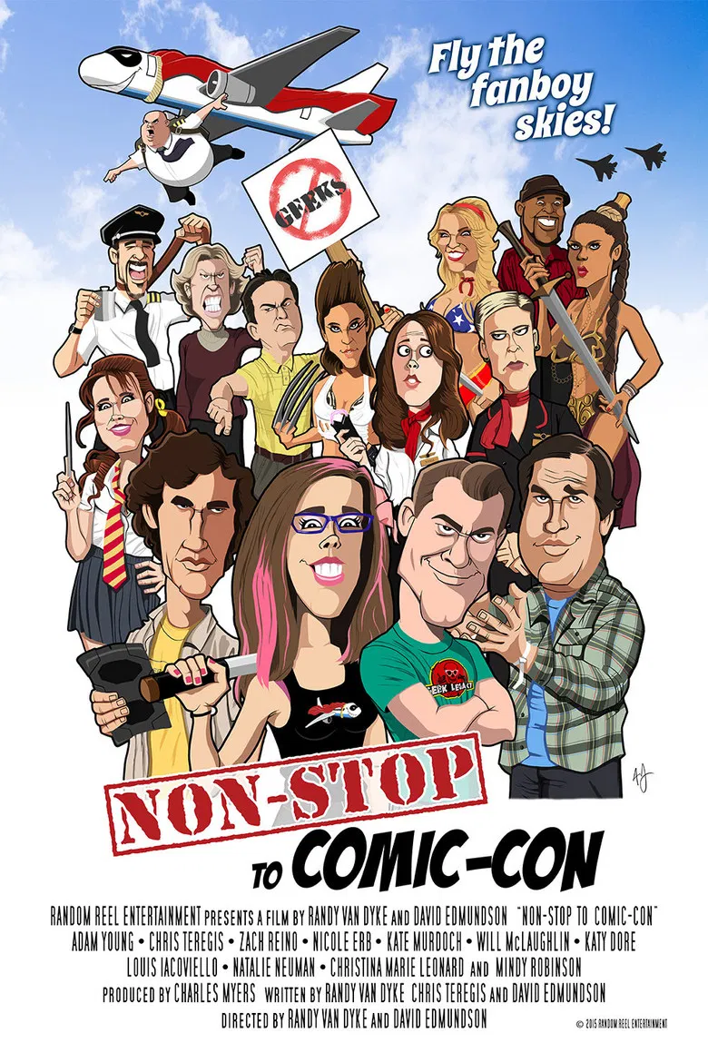 Non-Stop to Comic-Con poster background