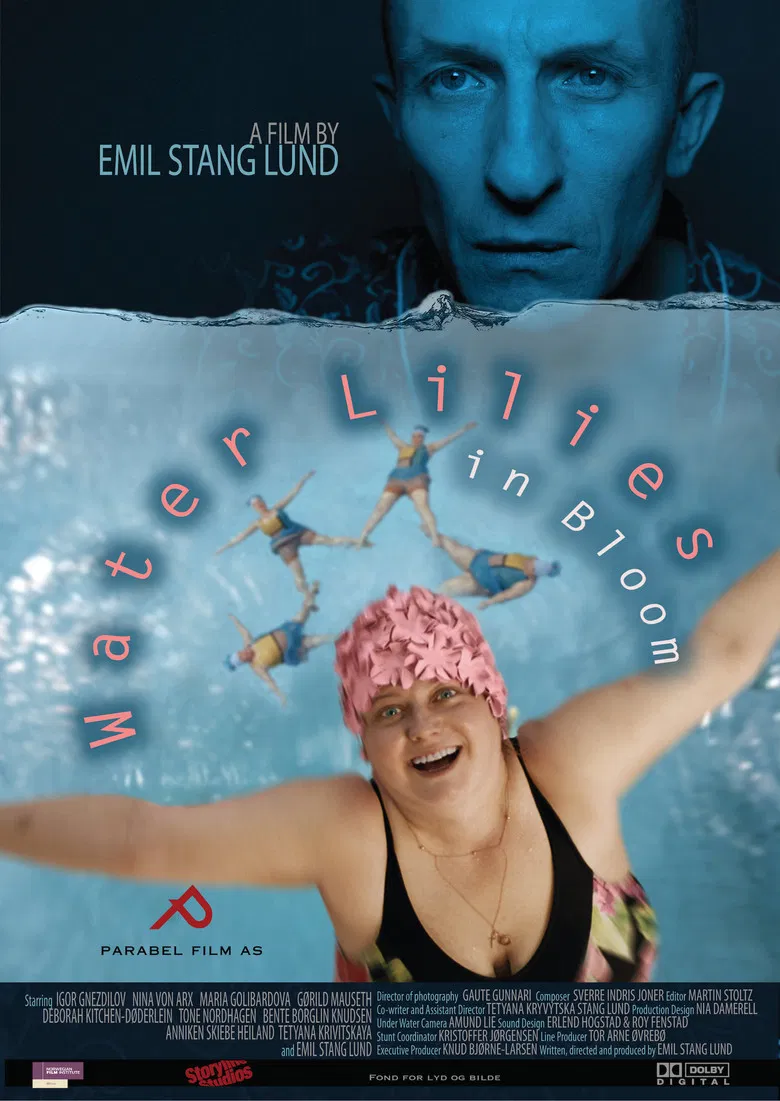 Vannliljer i blomst poster background