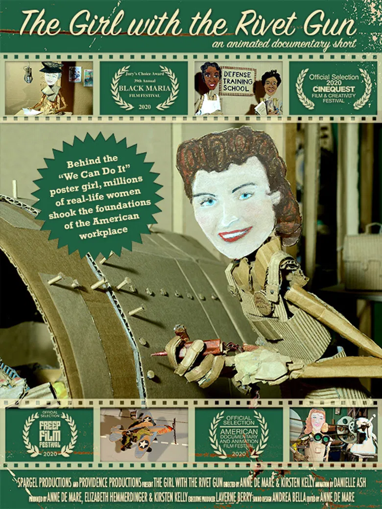 The Girl with the Rivet Gun poster background