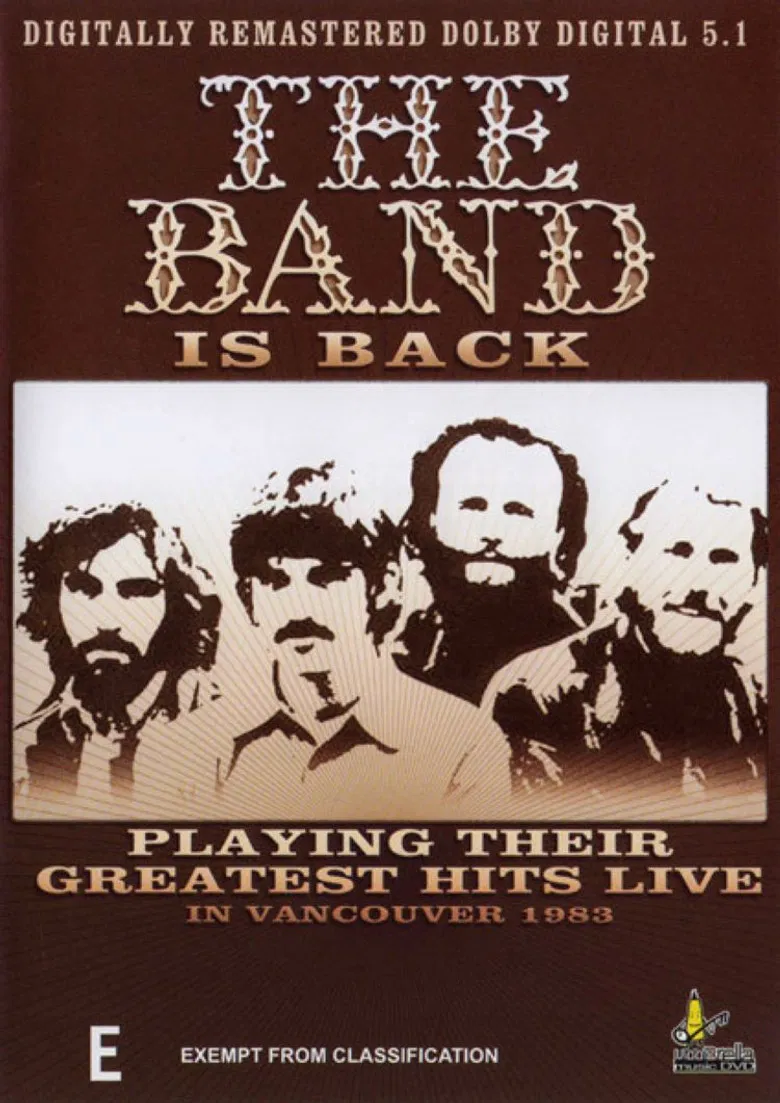 The Band - The Band Is Back poster background