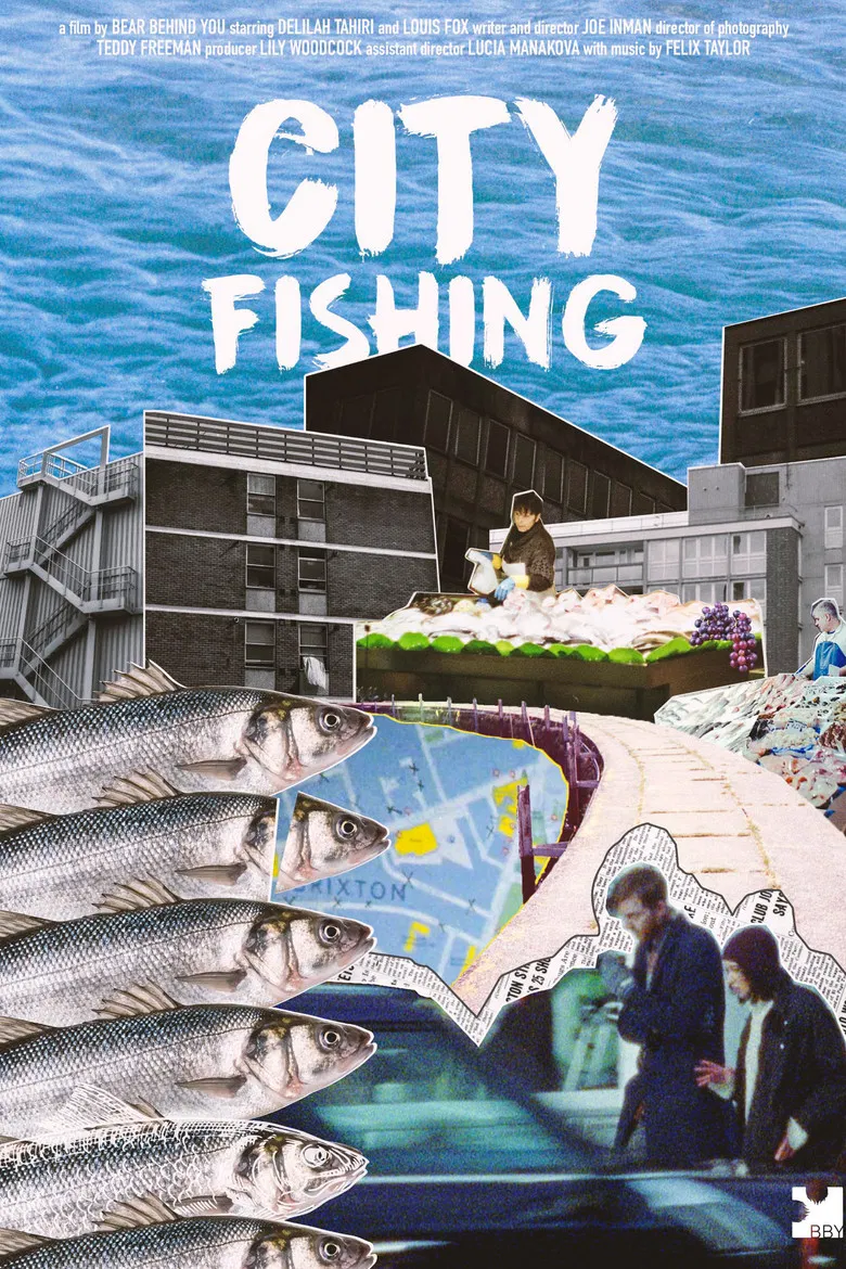 City Fishing poster background