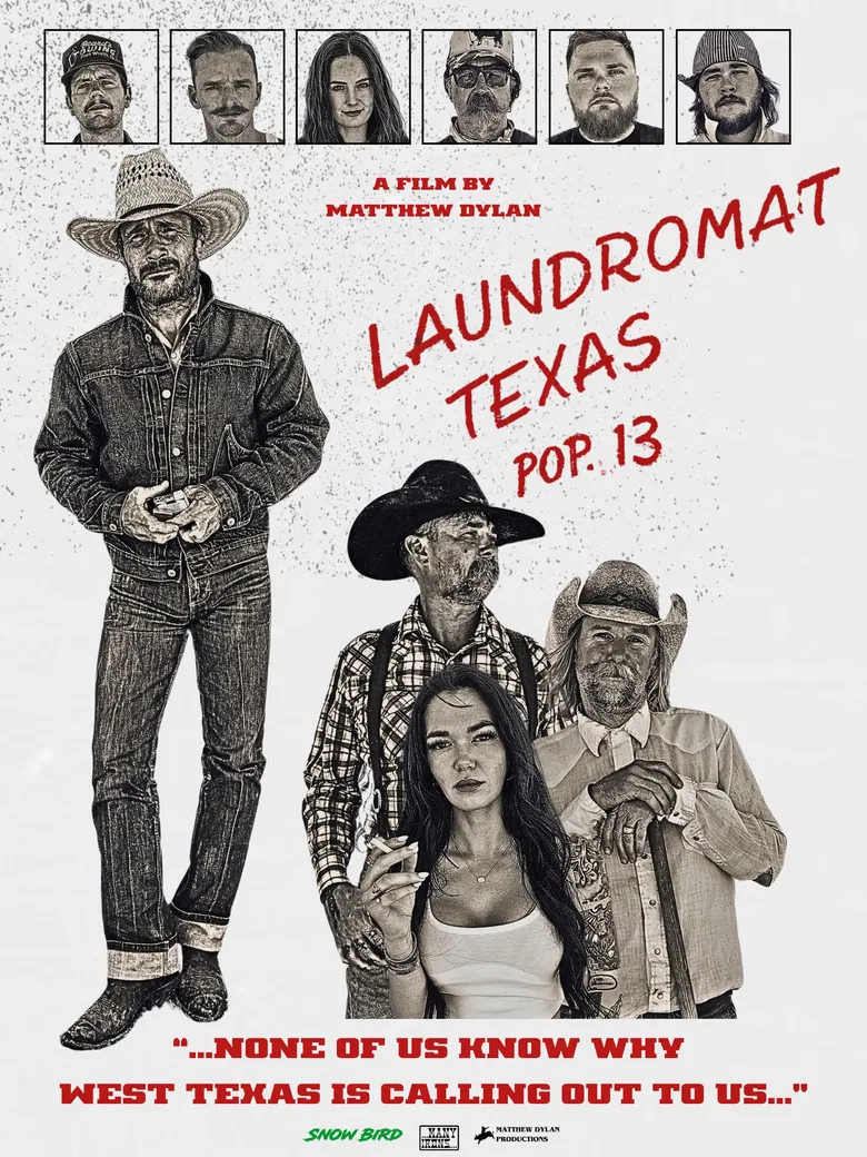 Laundromat, Texas poster background