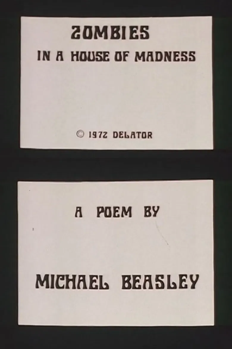 Zombies in a House of Madness poster background